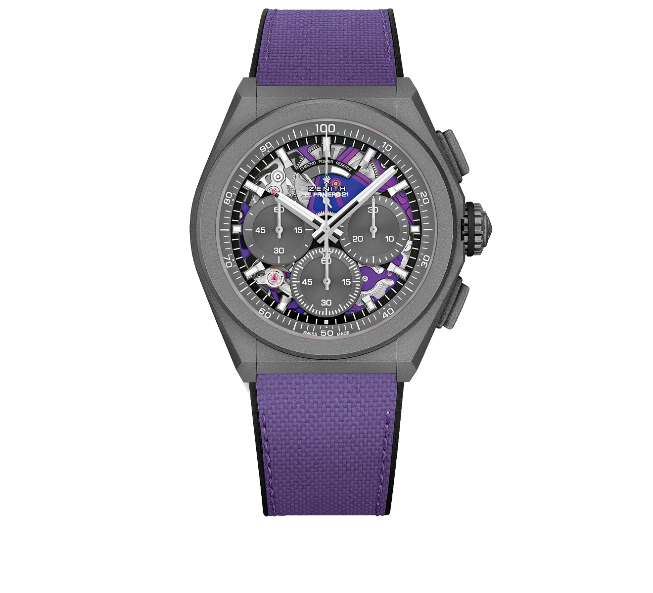 Часы Defy El Primero 21 Ultraviolet ZENITH Defy 97.9001.9004/80.R922 - фото 1 – Mercury