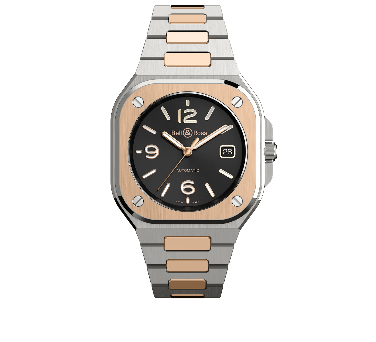 Часы BR 05 Steel And Rose Gold Bell&Ross BR 05 BR05A-BL-STPG/SSG - фото 1 – Mercury