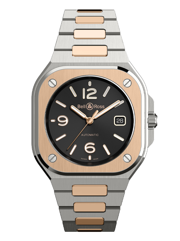 Часы BR 05 Steel And Rose Gold