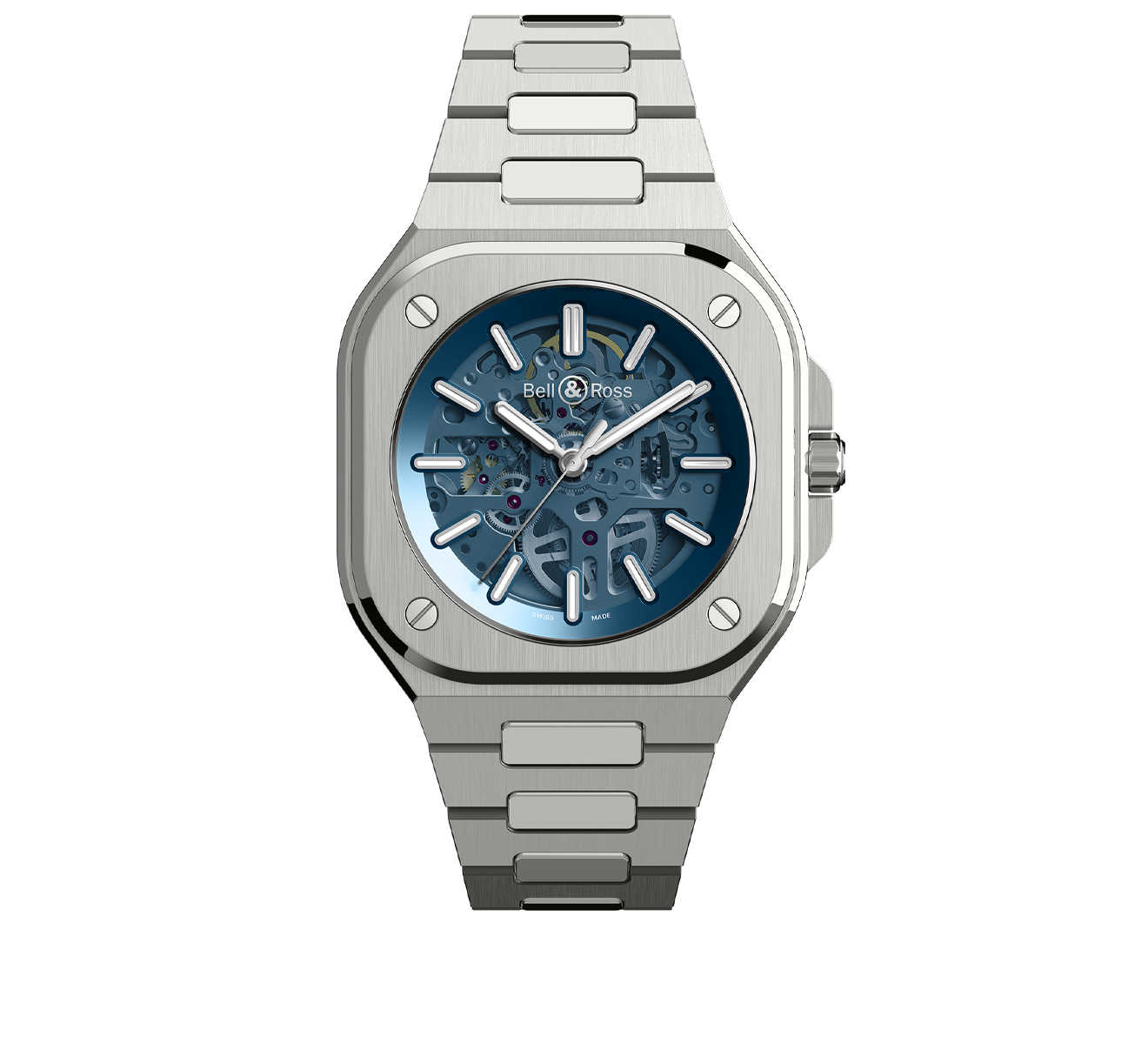 Часы BR 05 Skeleton Bell&Ross BR 05 BR05A-BLU-SKST/SST - фото 1 – Mercury