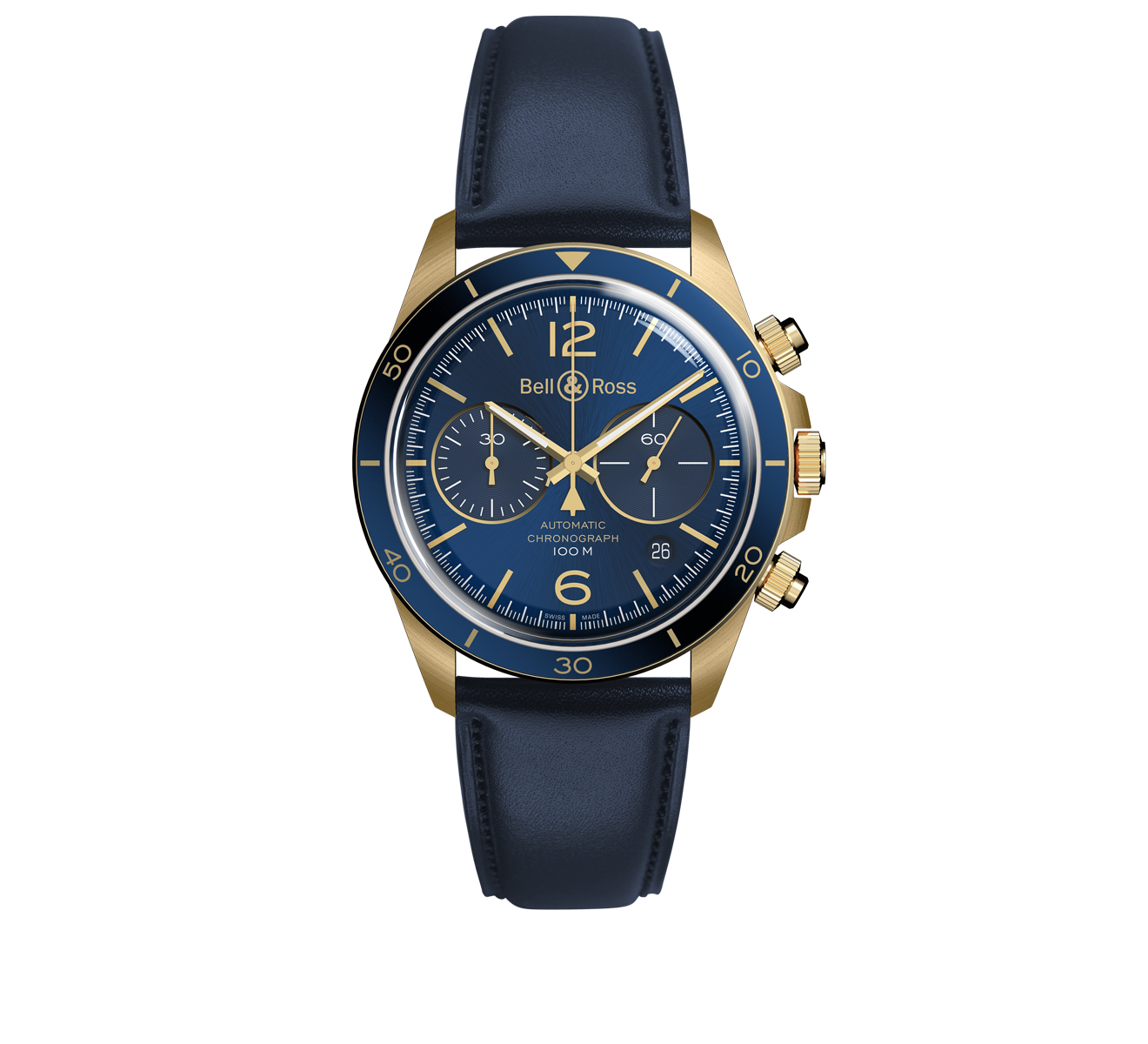 Часы Vintage Aeronavale Chrono Bell&Ross Vintage BRV294-BLU-BR/SCA - фото 1 – Mercury