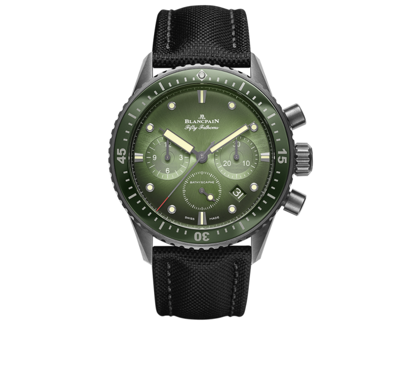 Часы Fifty Fathoms Bathyscaphe Flyback Blancpain Fifty Fathoms 5200 0153 B52A - фото 1 – Mercury