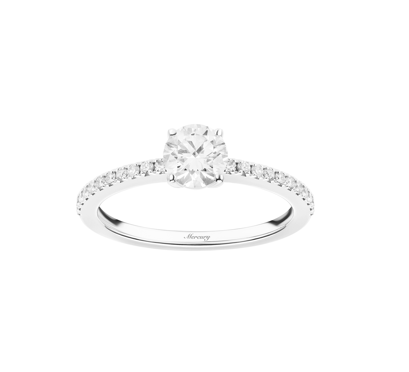 Кольцо Solitaire Mercury Classic MR050WRDD - фото 3 – Mercury