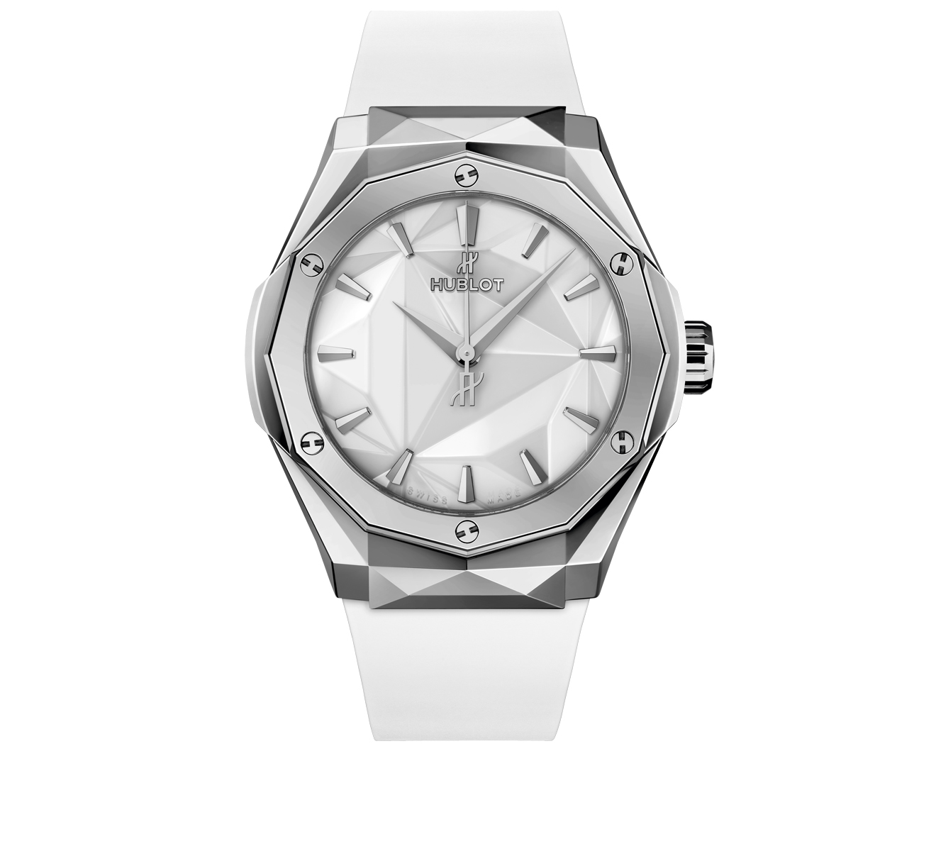 Часы Orlinski King Titanium White HUBLOT Classic Fusion 550.NS.2200.RW.ORL20 - фото 1 – Mercury