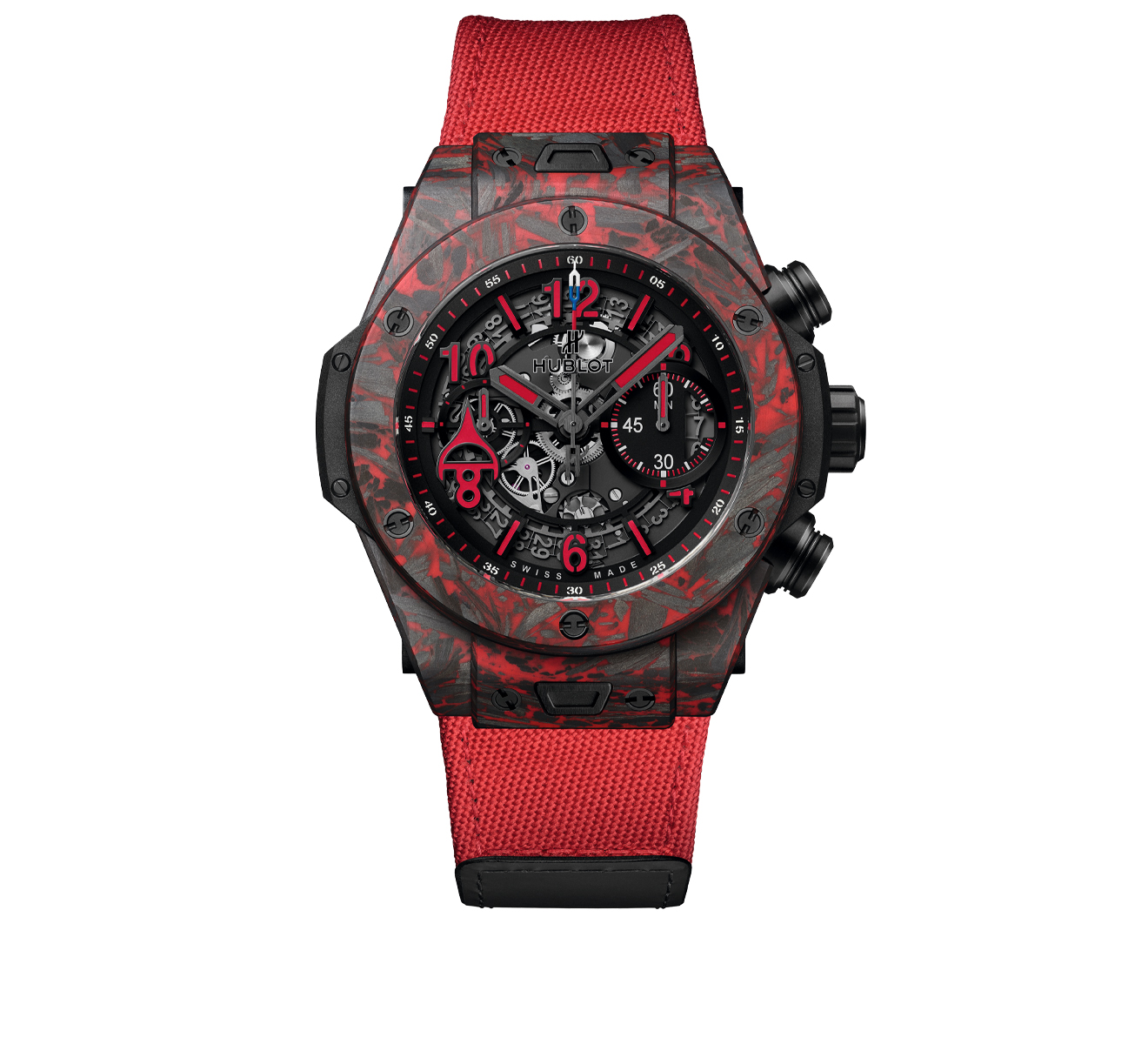 Часы Unico Red Carbon Alex Ovechkin HUBLOT Big Bang 411.QV.1123.NR.OVK21 - фото 1 – Mercury