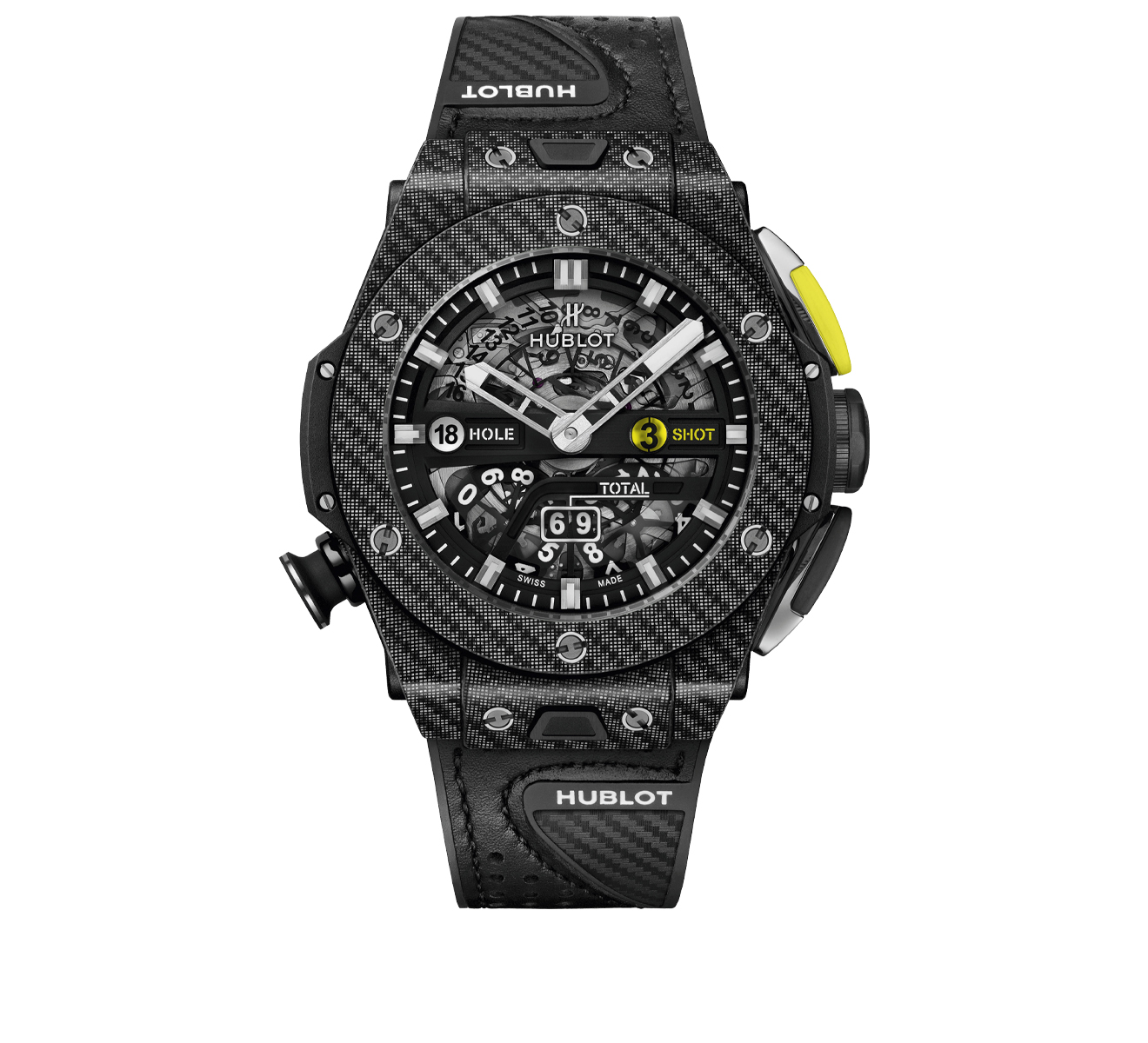 Часы Unico Golf Black Carbon HUBLOT Big Bang 416.YT.1120.VR - фото 1 – Mercury