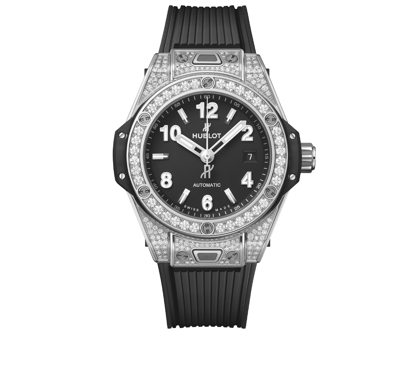 Часы One Click Steel Pave HUBLOT Big Bang 485.SX.1170.RX.1604 - фото 1 – Mercury