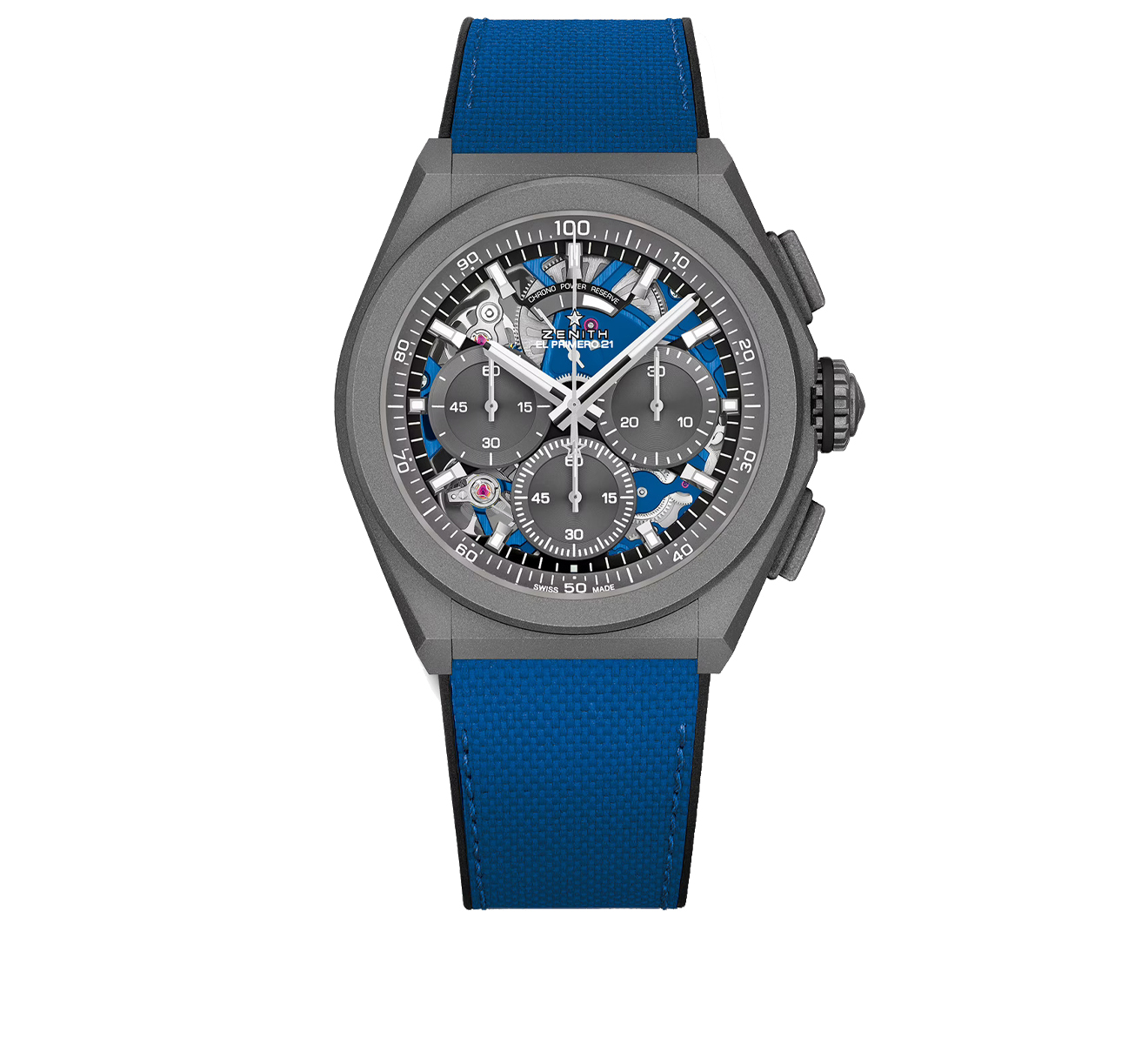 Часы Defy El Primero 21 Ultrablue ZENITH Defy 97.9001.9004/81.R946 - фото 1 – Mercury