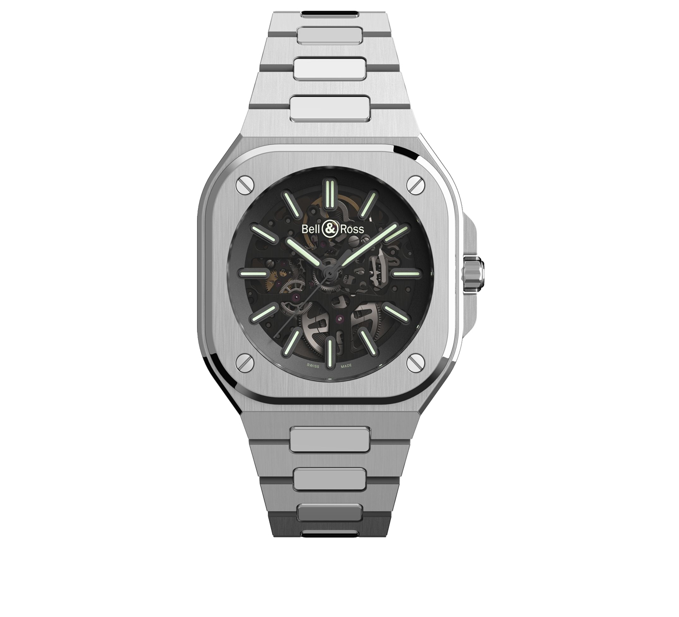 Часы BR 05 Skeleton Nightlum Bell&Ross BR 05 BR05A-BL-SK-ST/SST - фото 1 – Mercury