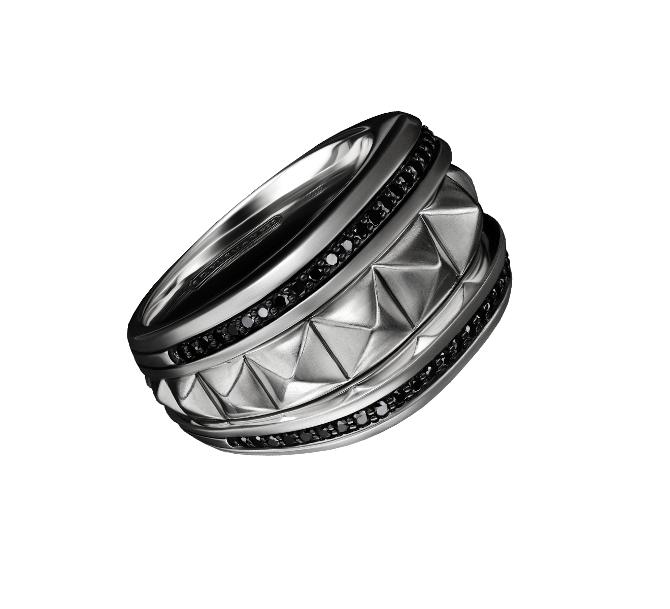 Кольцо DAVID YURMAN Pyramid R25482MSSABD - фото 1 – Mercury