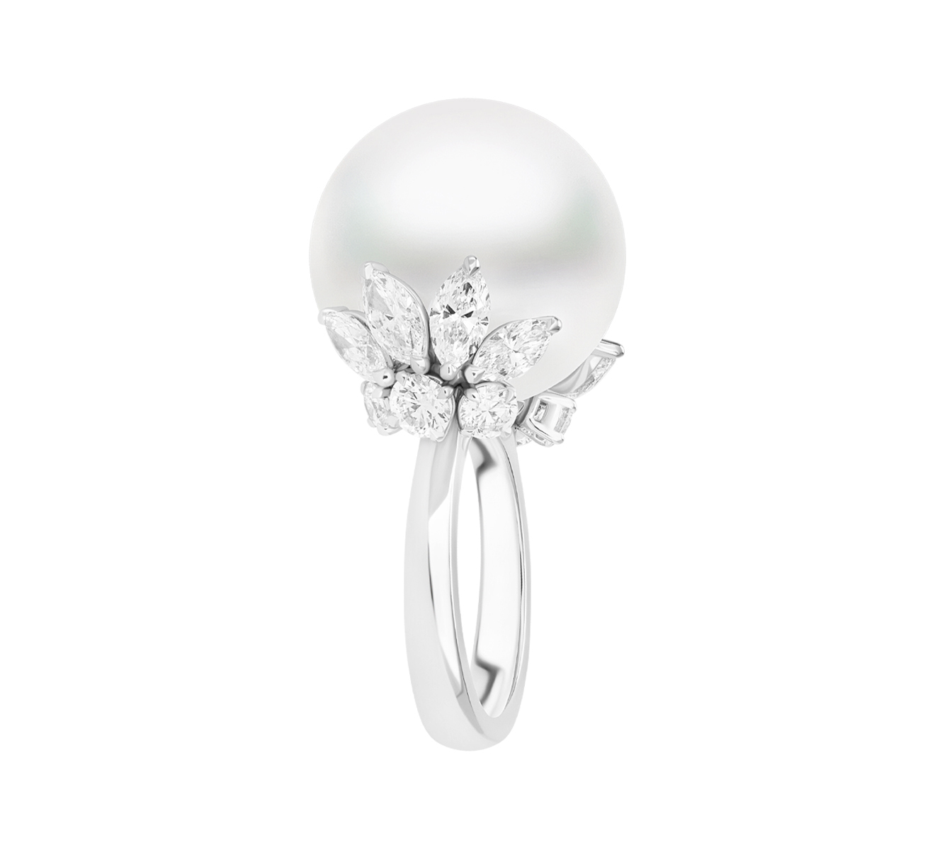 Кольцо MIKIMOTO Classic MRA 10270 NDXW - фото 3 – Mercury