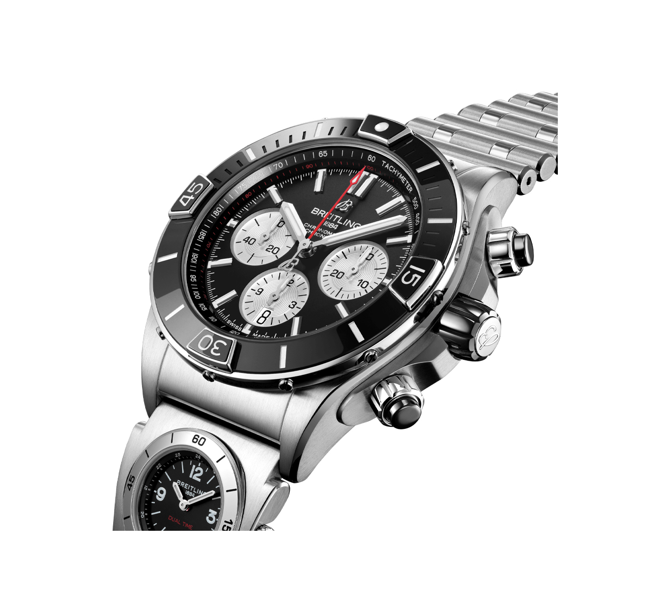 Часы Super Chronomat B01 44 Breitling Chronomat AB0136251B1A2 - фото 3 – Mercury