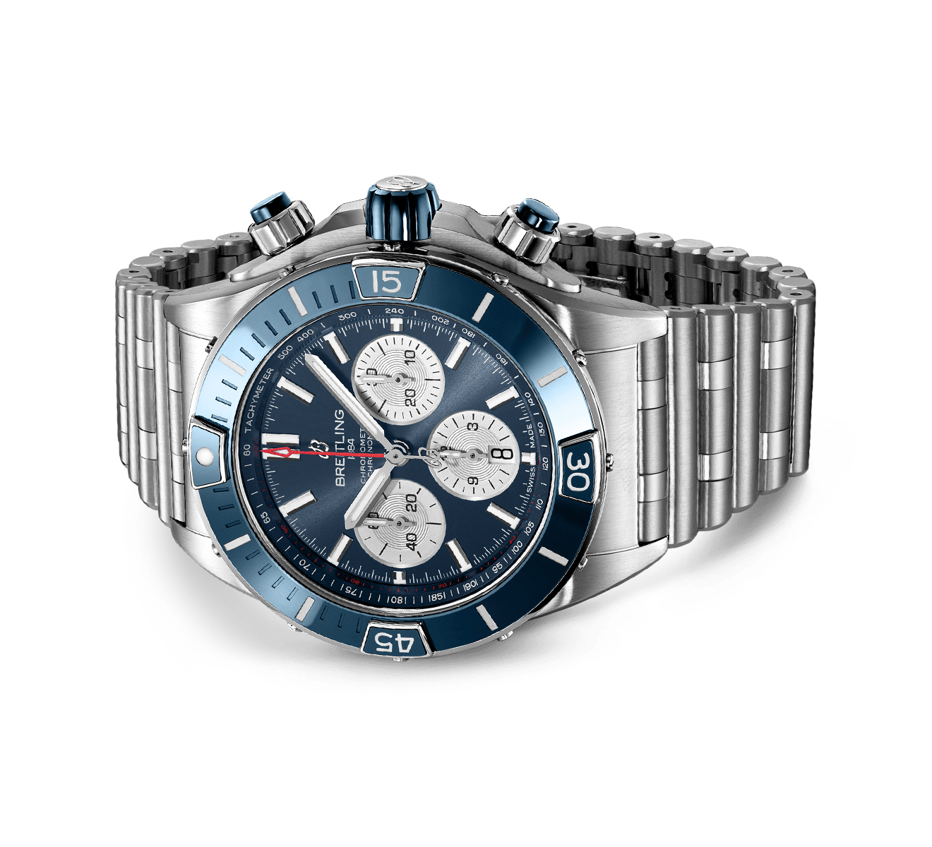 Часы Super Chronomat B01 44 Breitling Chronomat AB0136161C1A1 - фото 3 – Mercury