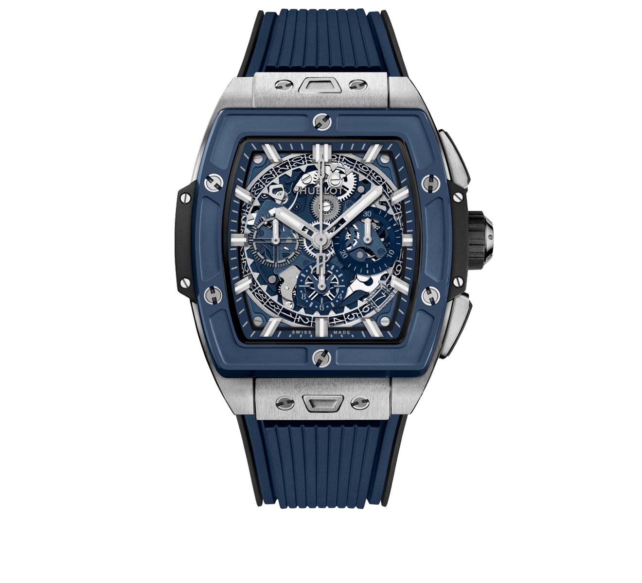 Часы Titanium Blue Ceramic HUBLOT Spirit of Big Bang 642.NL.7170.RX - фото 1 – Mercury