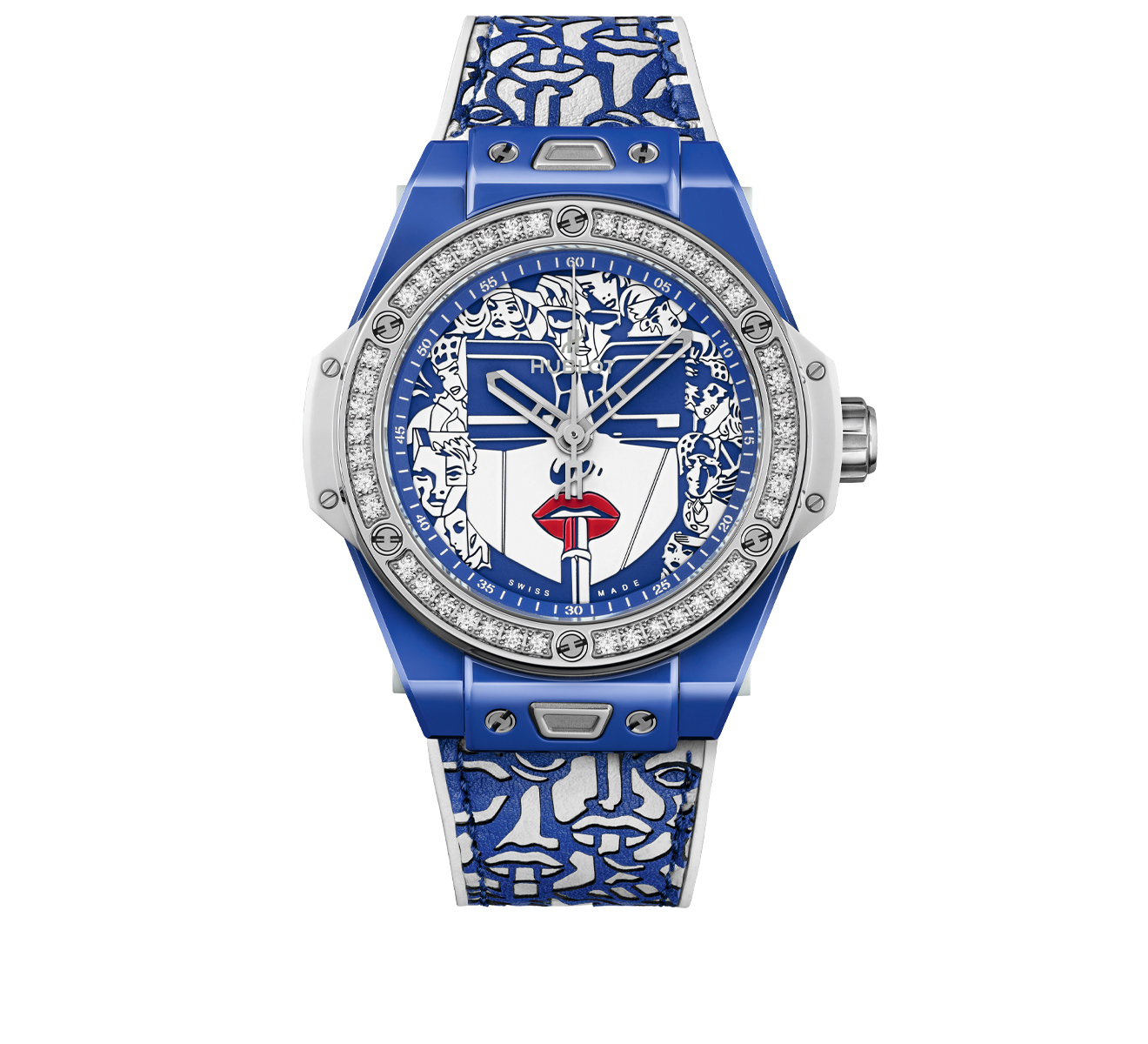 Часы One Click Marc Ferrero Ceramic Blue HUBLOT Big Bang 465.EX.5120.VR.1204.MLIP21 - фото 1 – Mercury