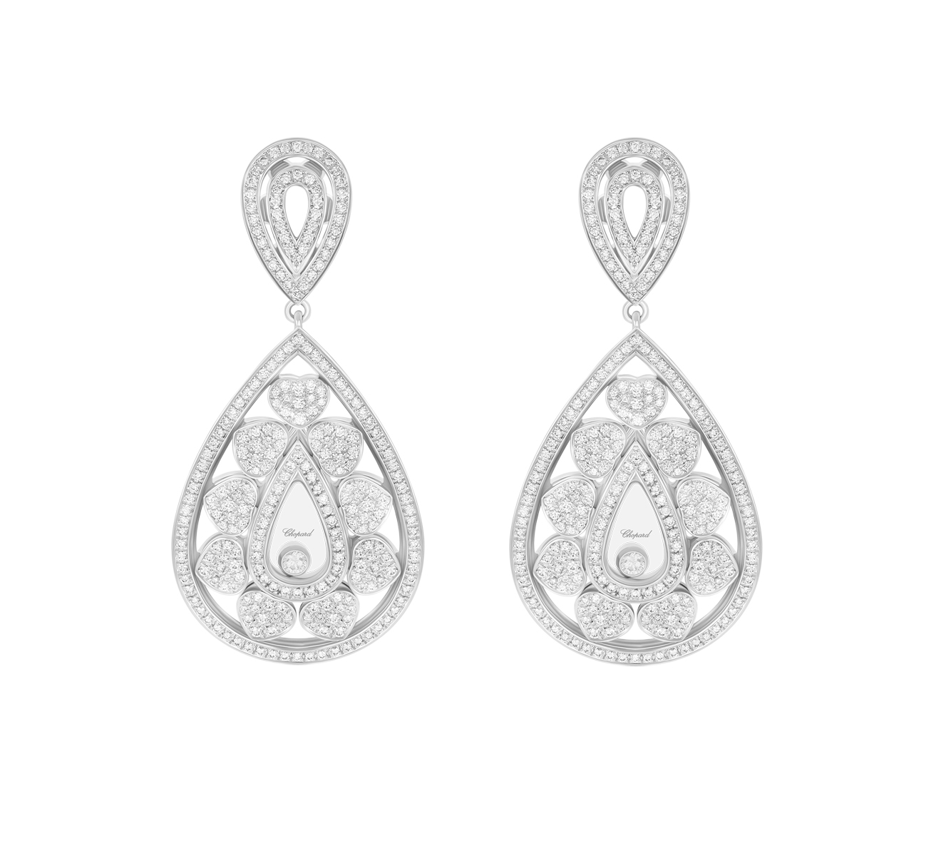 Серьги Chopard Happy Diamonds 84A610-1001 - фото 1 – Mercury