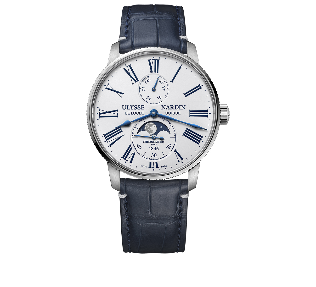 Часы Marine Torpilleur Moonphase Ulysse Nardin Marine 1193-310LE-0A-175/1A - фото 1 – Mercury