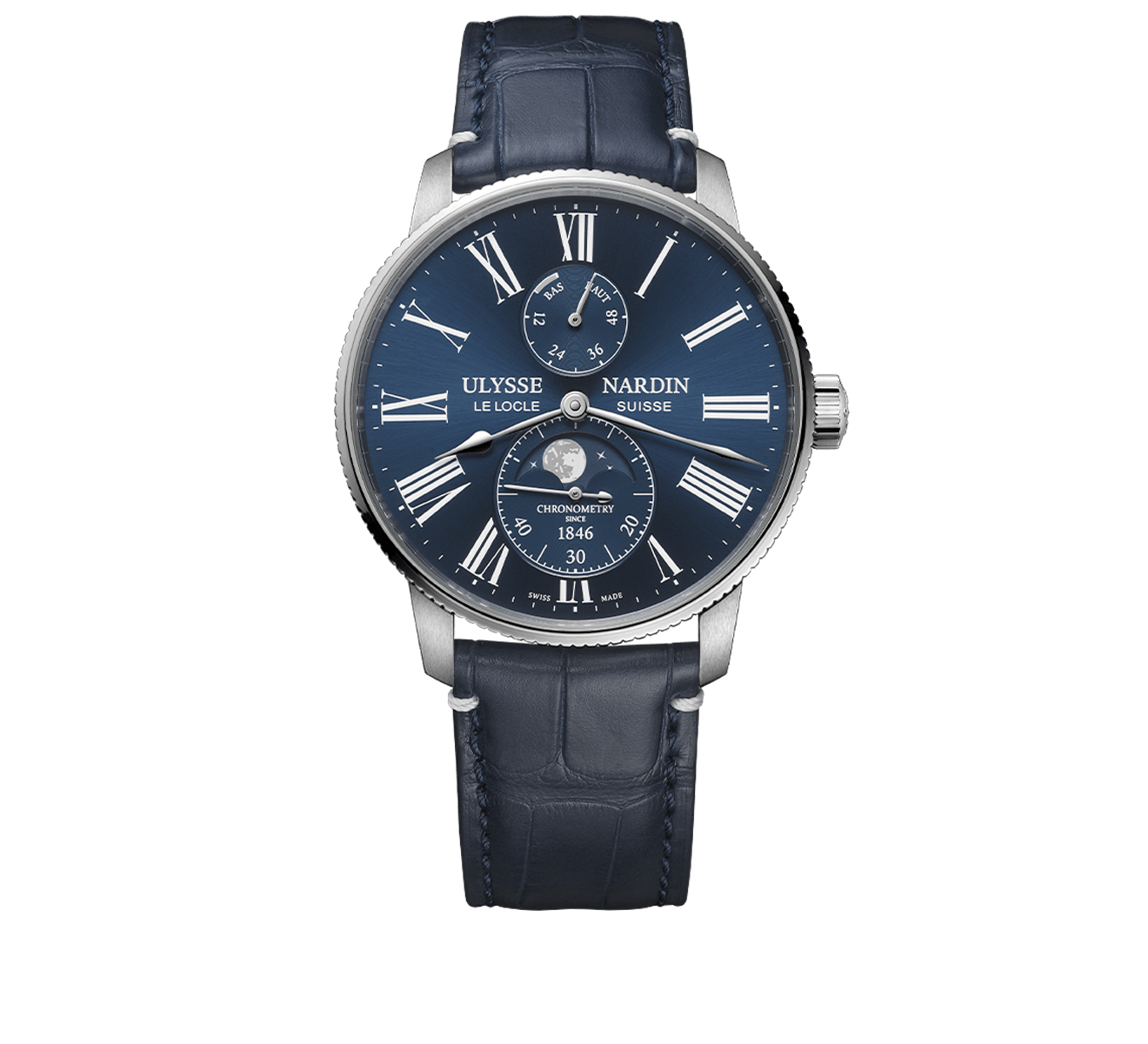 Часы Marine Torpilleur Moonphase Ulysse Nardin Marine 1193-310LE-3A-175/1A - фото 1 – Mercury