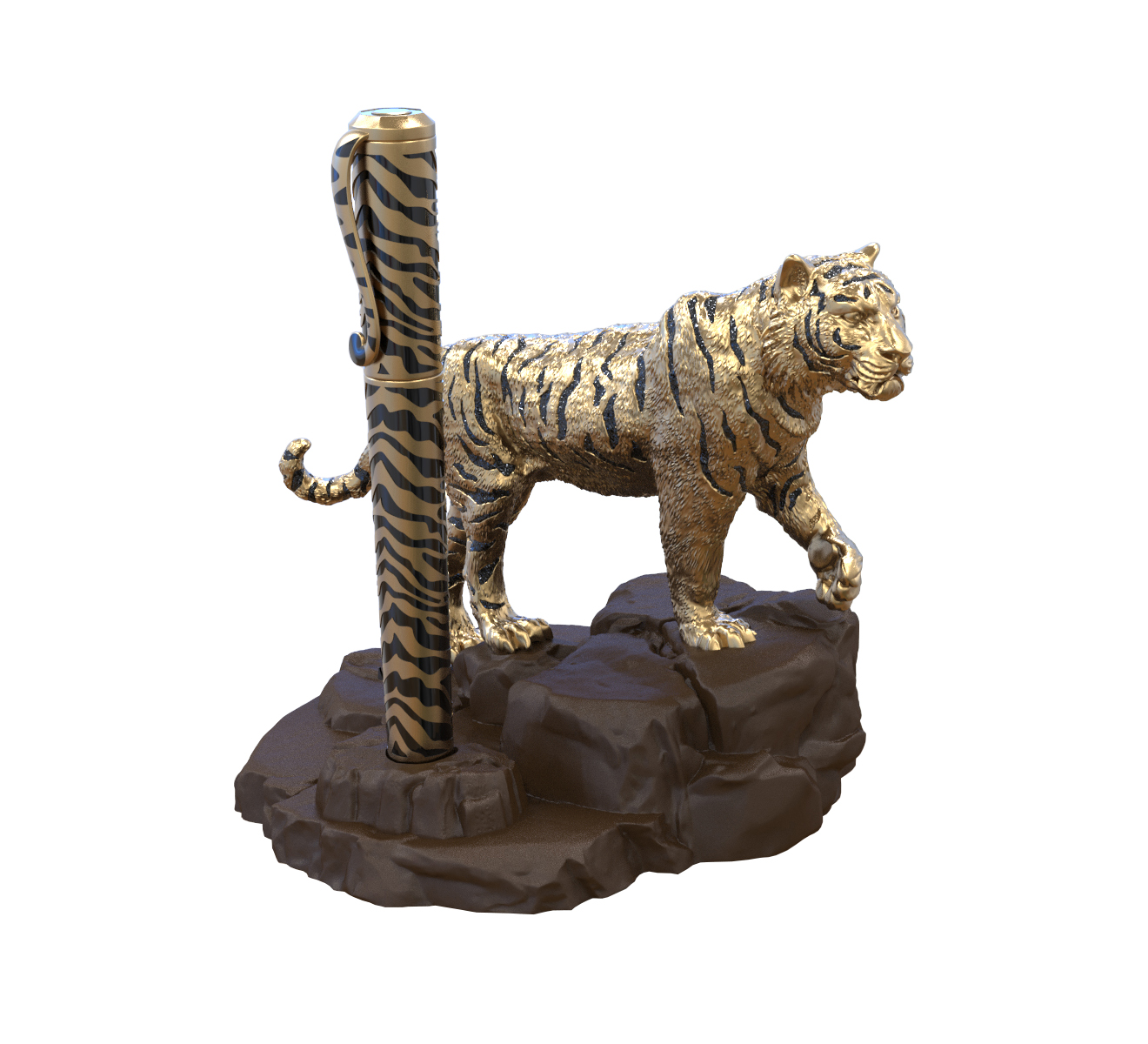 Перьевая ручка Year Of The Tiger Exclusive S.T. Dupont Haute Creation 241037BL - фото 1 – Mercury