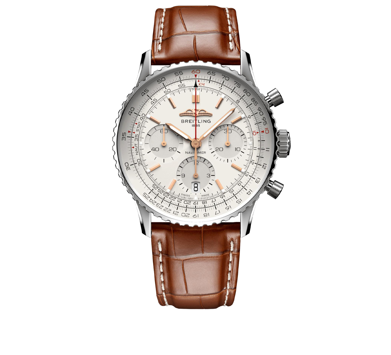 Часы Navitimer 1 B01 Chronograph 41 Breitling Navitimer AB0139211G1P1 - фото 1 – Mercury