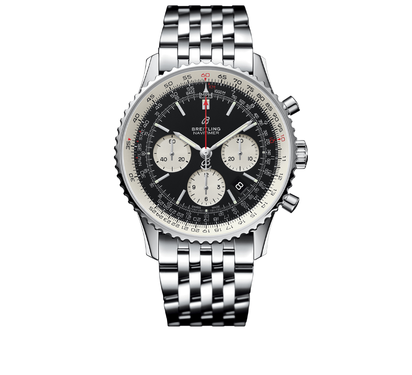 Часы Navitimer 1 B01 Chronograph 43 Breitling Navitimer AB0121211B1A1 - фото 1 – Mercury