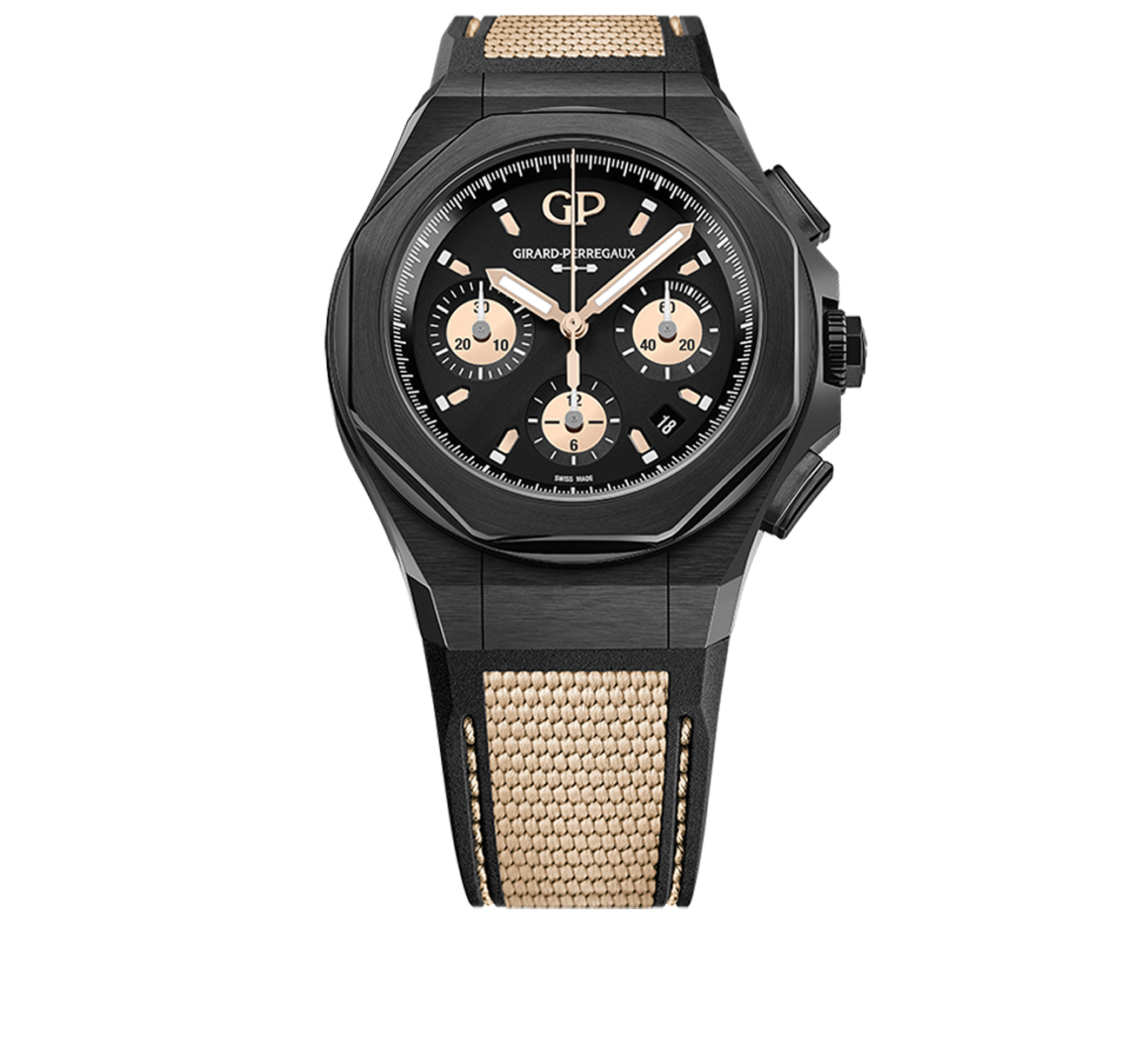 Часы Laureato Absolute Gold Fever GIRARD-PERREGAUX Laureato 81060-21-492-FH3A - фото 1 – Mercury