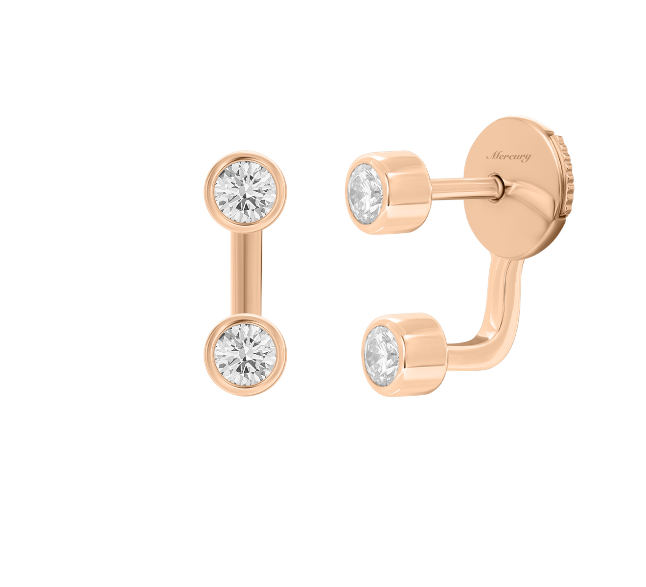 Серьги Mercury Classic ME28762/RG - фото 2 – Mercury