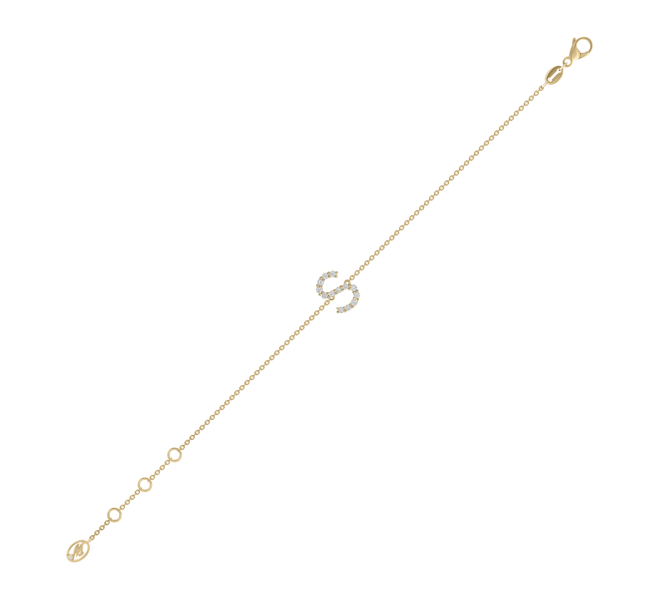 Браслет Mercury Classic MB/LETTER/YG/S - фото 2 – Mercury