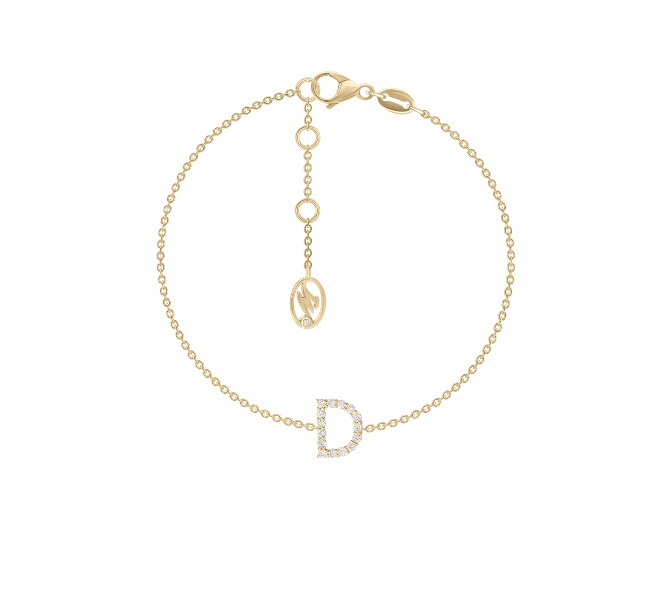 Браслет Mercury Classic MB/LETTER/YG/D - фото 1 – Mercury