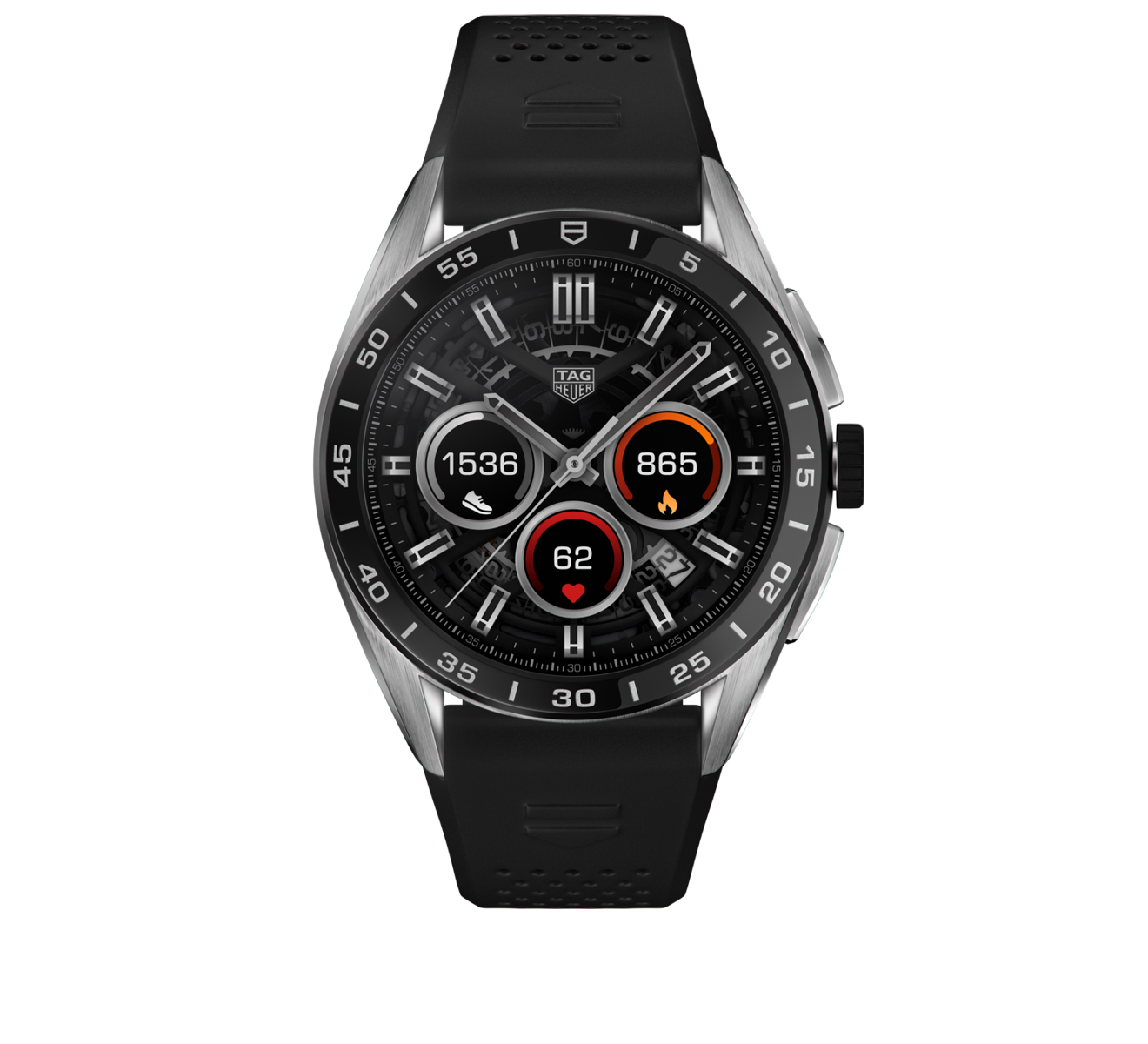 Часы Connected Calibre E4 TAG Heuer Connected SBR8A10.BT6259 - фото 1 – Mercury