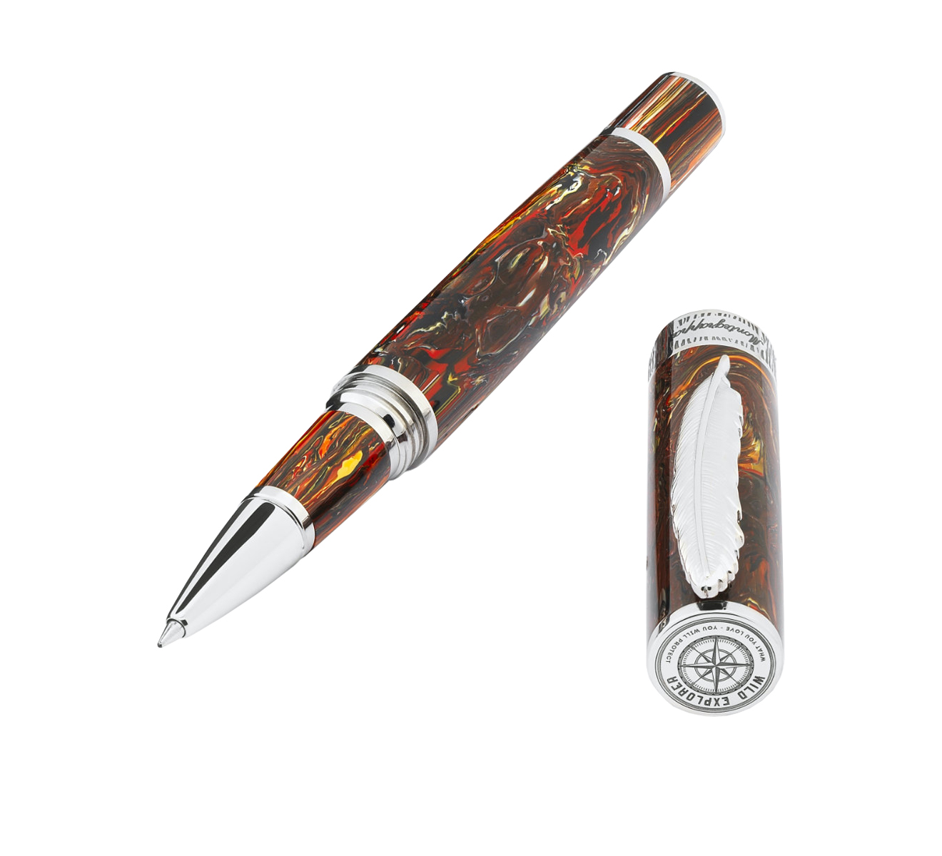Ручка-роллер Savannah Sunset Montegrappa Wild Explorer ISWDRRSA - фото 3 – Mercury