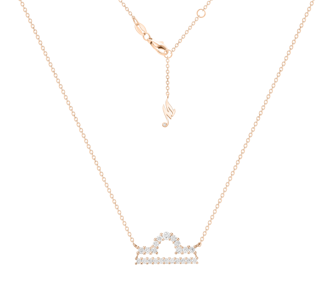 Кулон Zodiac - весы Mercury Classic MP29205/RG - фото 1 – Mercury