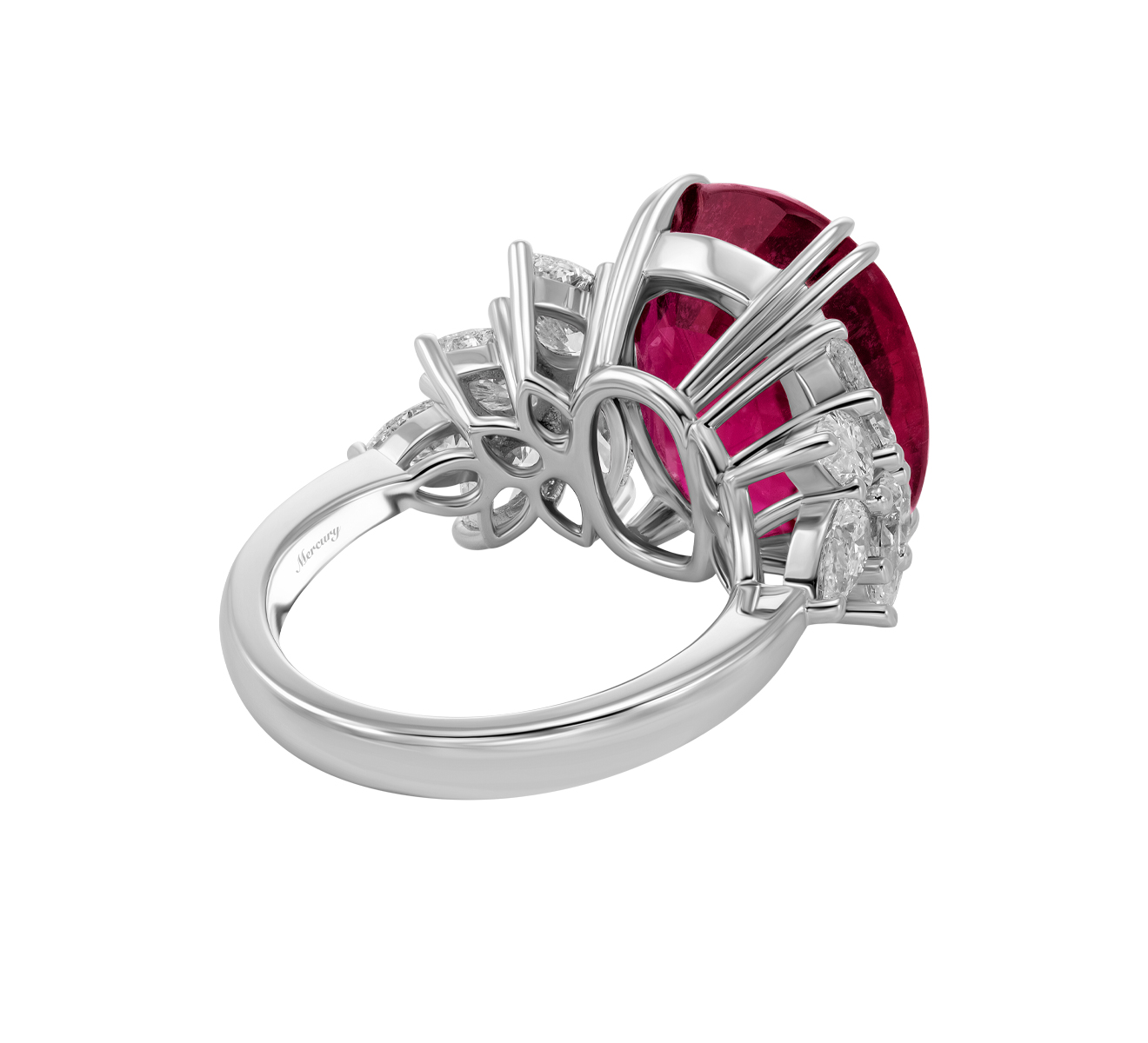 Кольцо Mercury Color MR26144WDRUB - фото 4 – Mercury