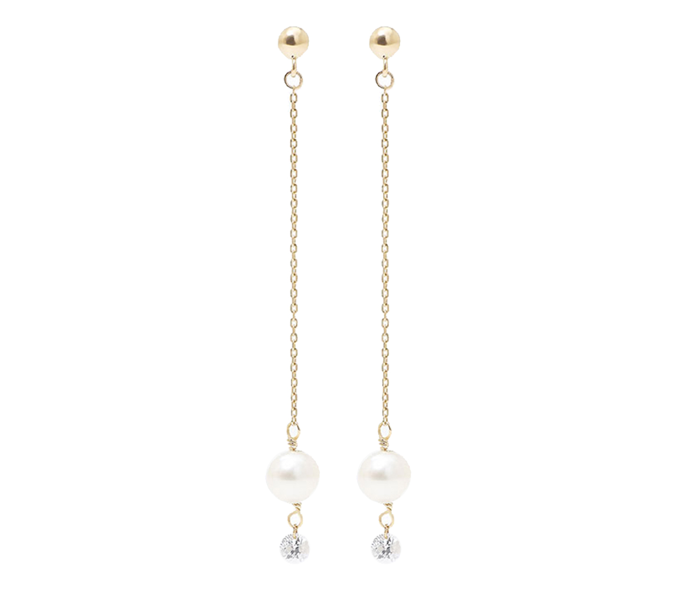 Серьги Persee Paris Aphrodite E69577-YG - фото 1 – Mercury