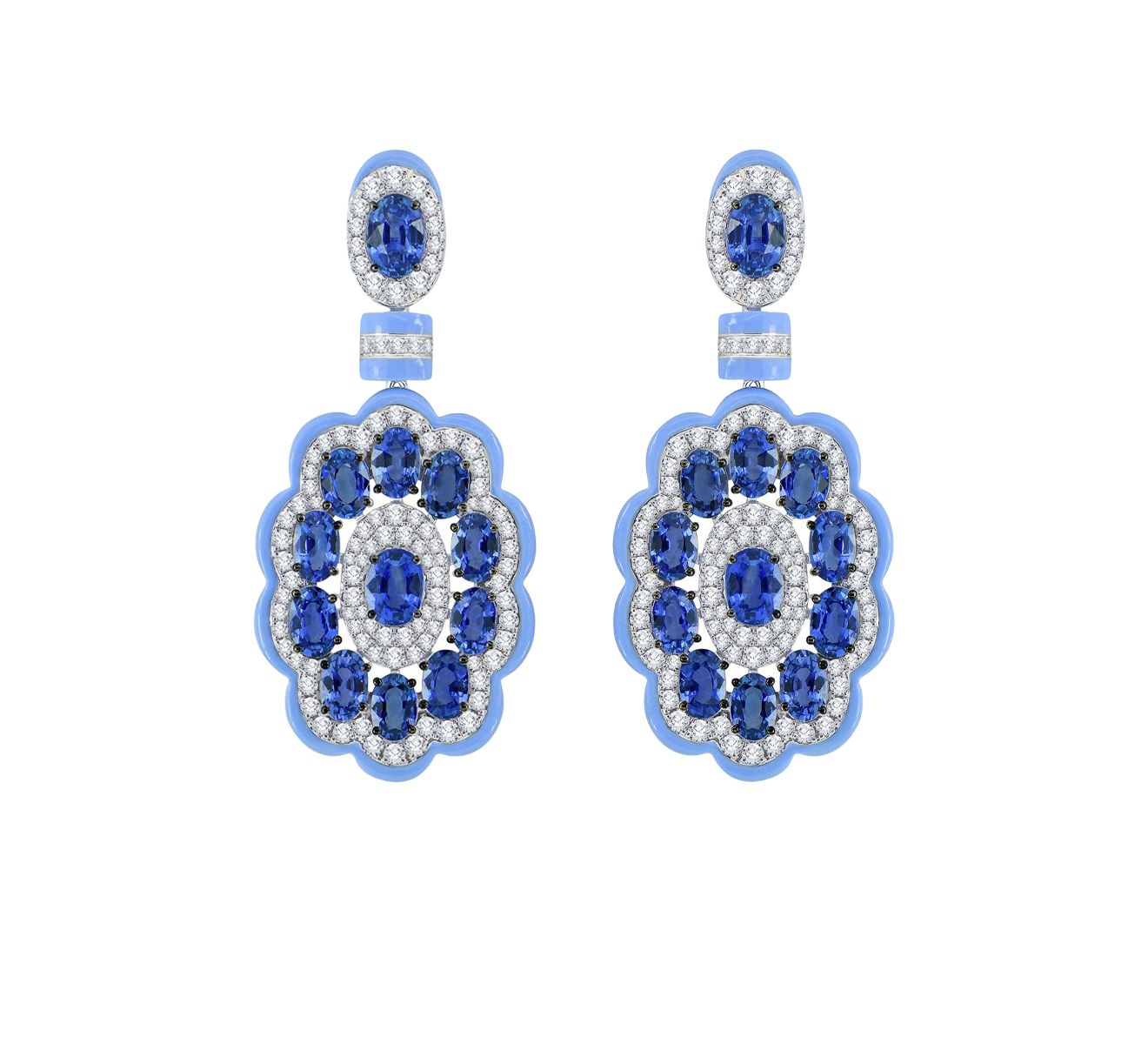 Серьги Sutra Jewels Classic SJE3382 BSAPH - фото 1 – Mercury