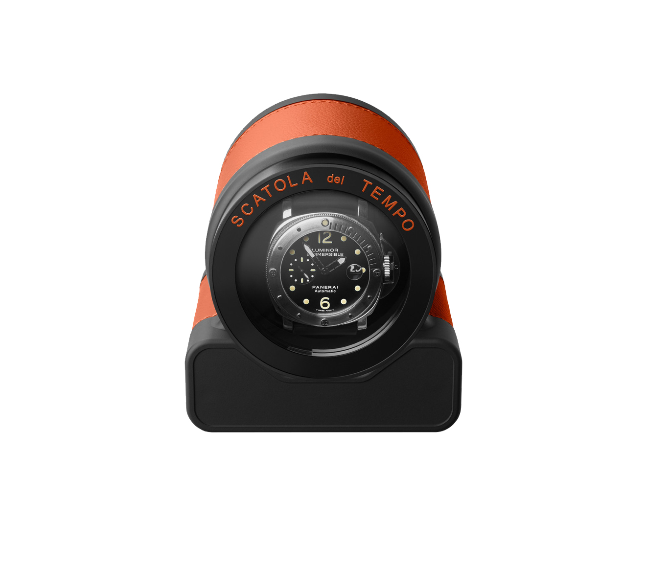 Коробка для часов с автоподзаводом SCATOLA del TEMPO Watch Winders ROTOR ONE RACING ORANGE - фото 2 – Mercury