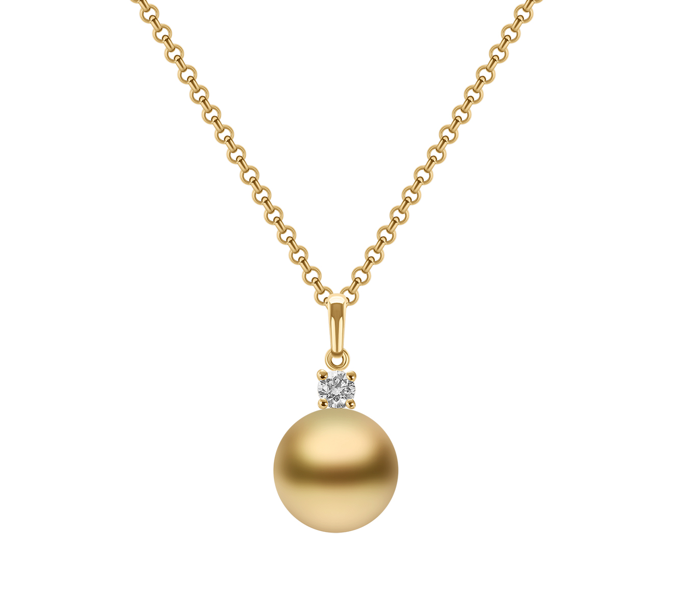 Кулон MIKIMOTO Classic PPL 1102 GDK - фото 1 – Mercury