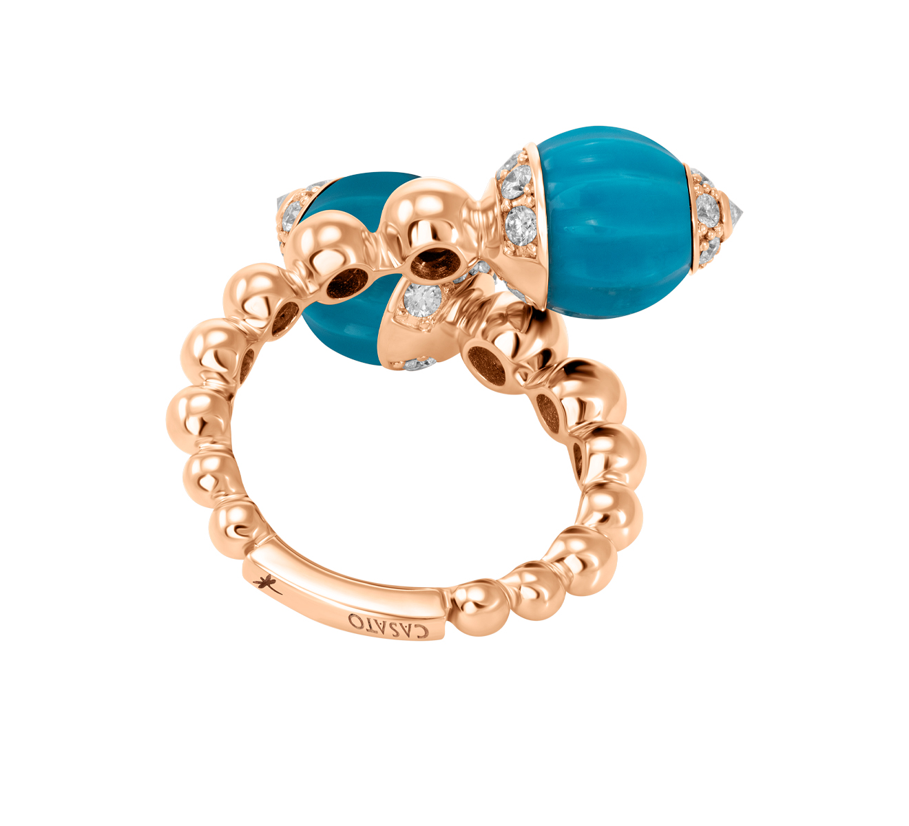 Кольцо CASATO Boutique Portofino MX-1468TURBT-P - фото 3 – Mercury