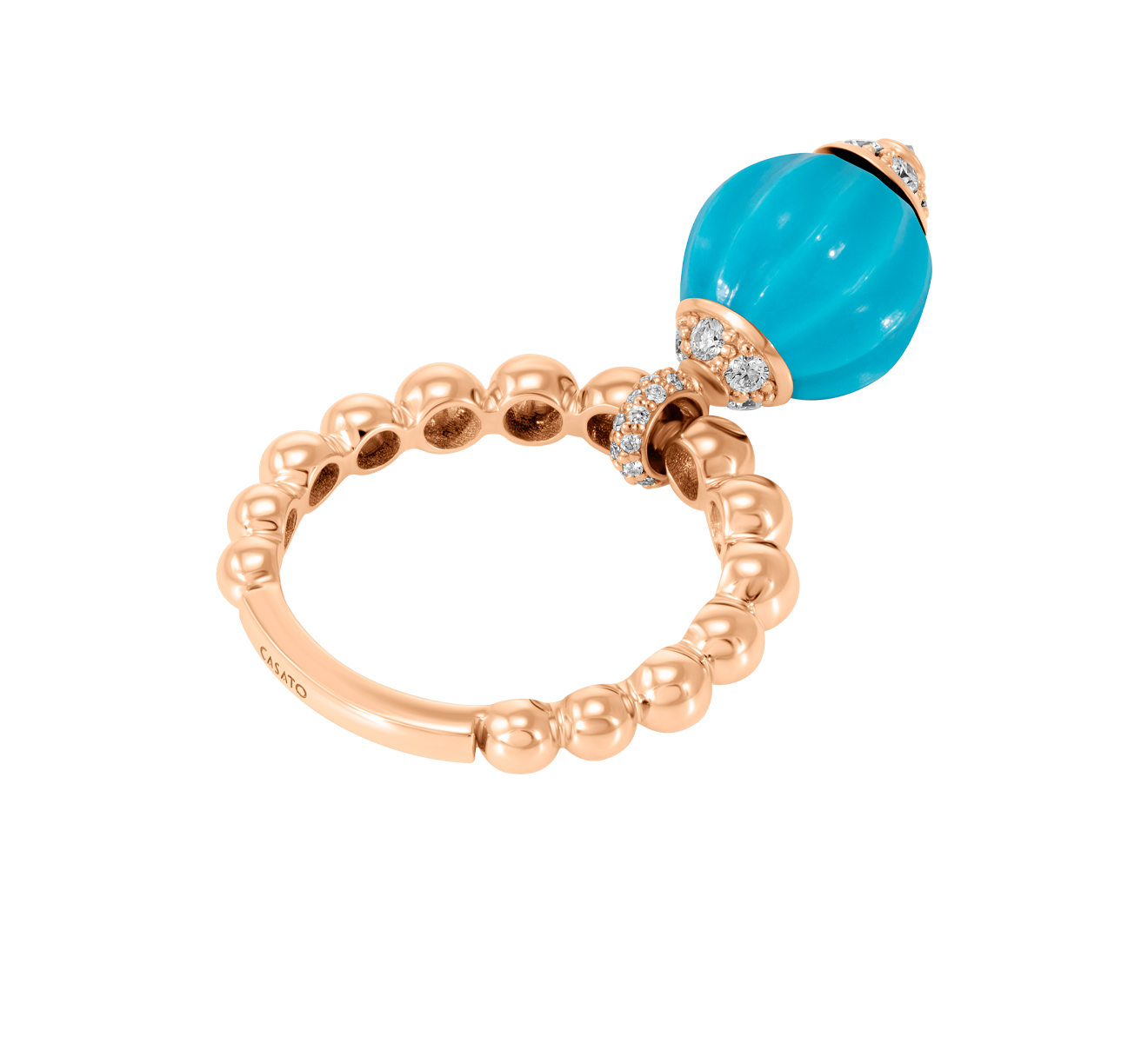 Кольцо CASATO Boutique Portofino MX-1512TURBT-P - фото 2 – Mercury