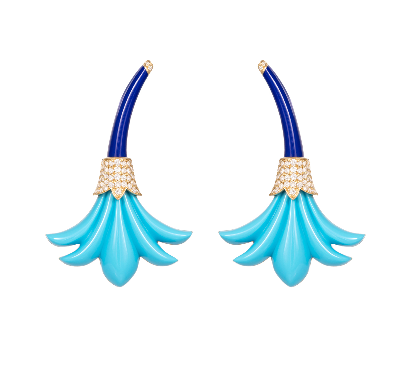 Серьги L'ATELIER NAWBAR Psychedeliah E119TL - фото 1 – Mercury