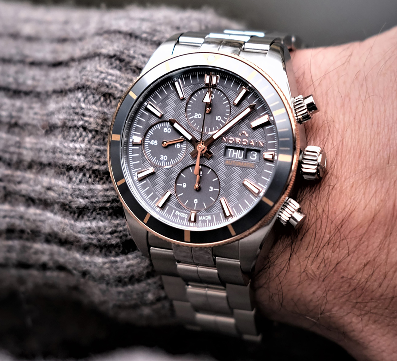 Часы Adventure Sport Chrono Day/Date NORQAIN Adventure N1500GA1IC/B153/150SC - фото 3 – Mercury