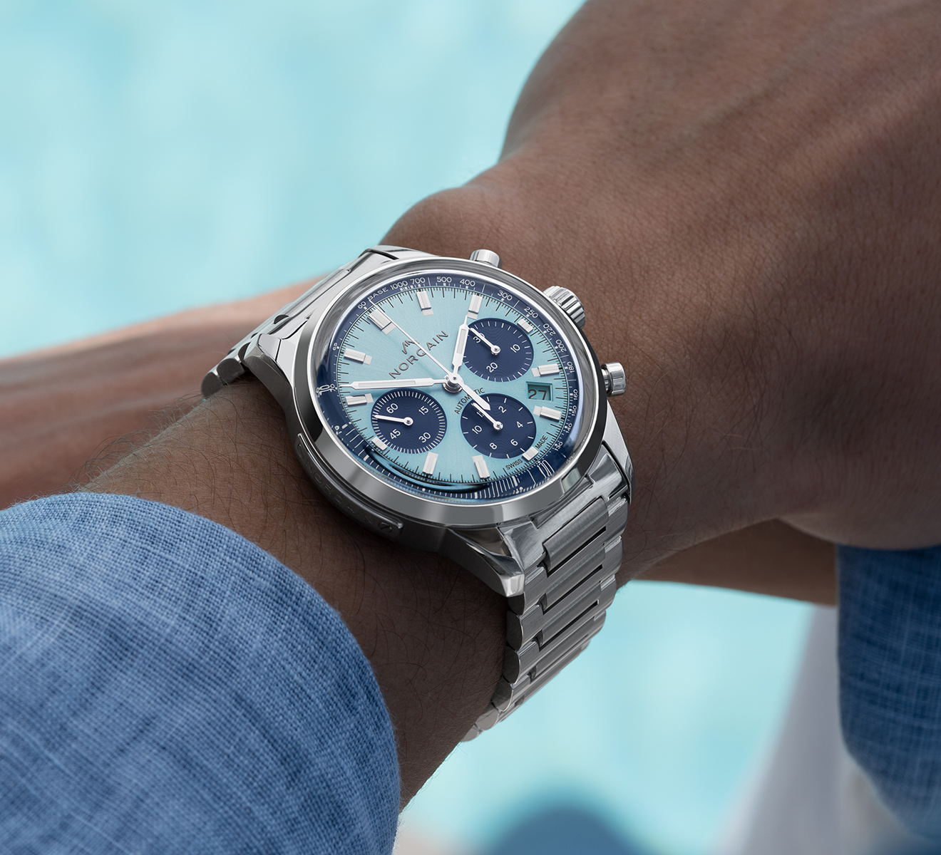 Часы Freedom 60 Chrono NORQAIN Freedom N2201S22C/IAA221/201SG - фото 3 – Mercury