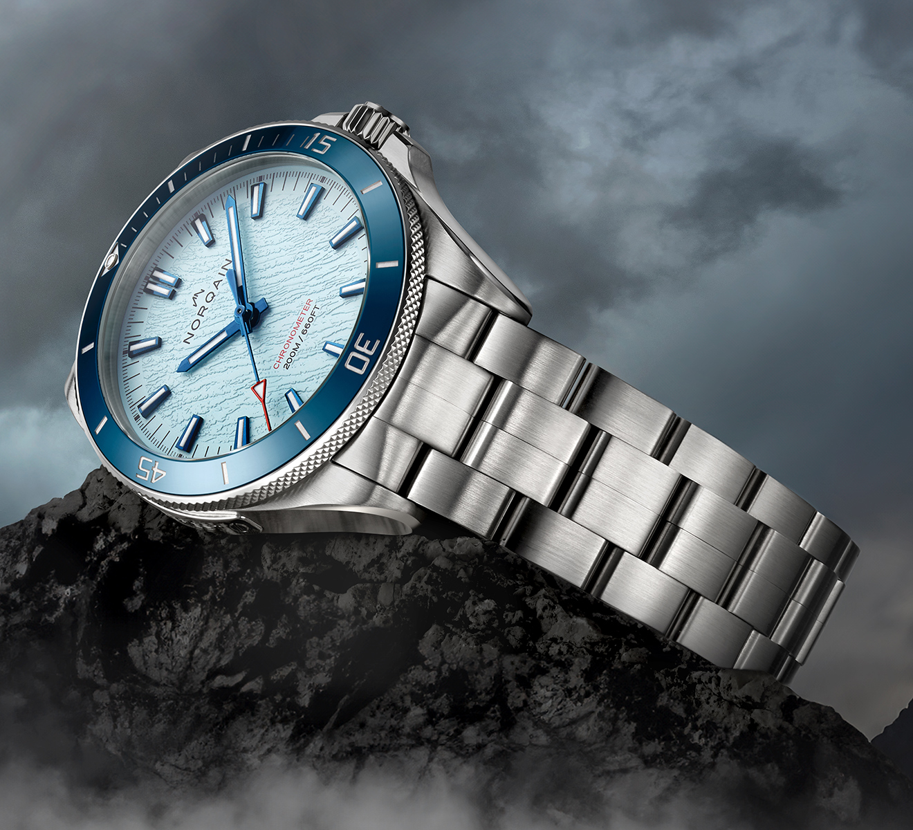 Часы Adventure Neverest Glacier Ice Blue NORQAIN Adventure NN1001SC2CA/IAGL109/150SS - фото 2 – Mercury