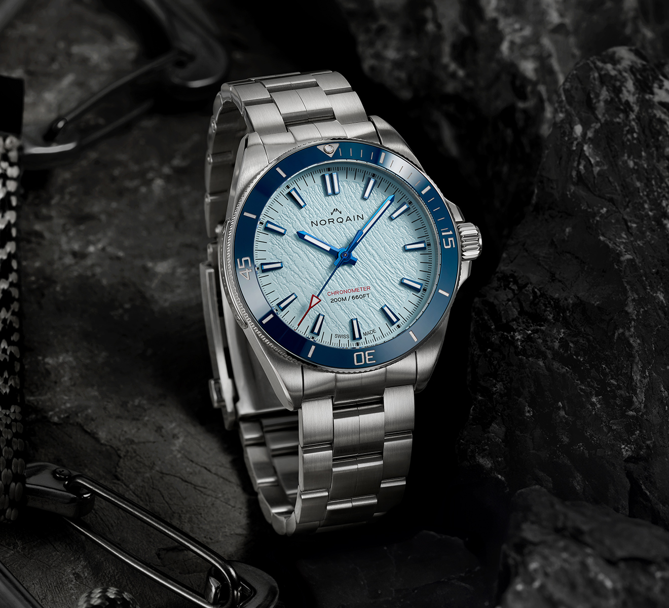 Часы Adventure Neverest Glacier Ice Blue NORQAIN Adventure NN1001SC2CA/IAGL109/150SS - фото 3 – Mercury