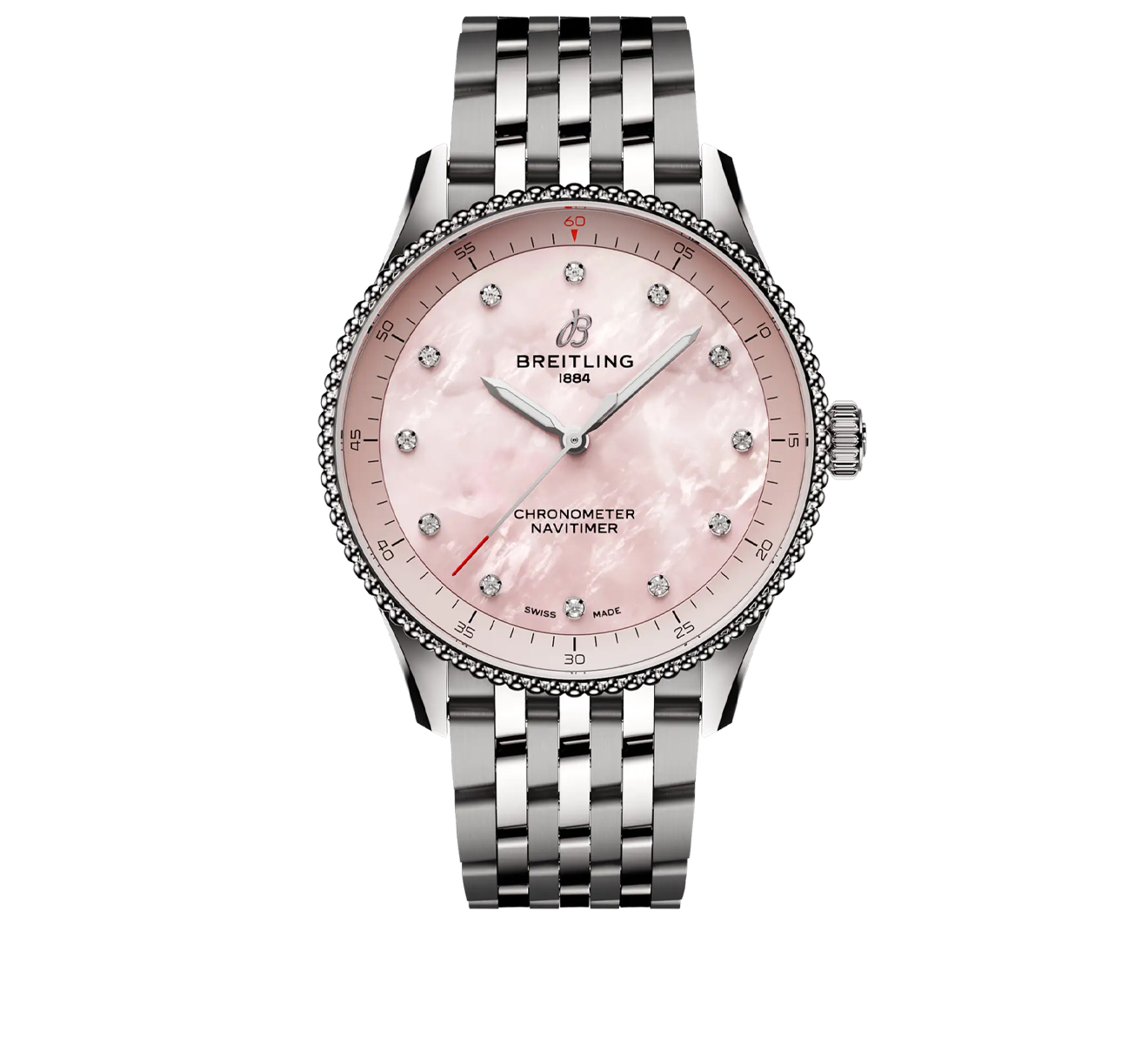 Часы Navitimer Rose Breitling Navitimer A77320D91K1A1 - фото 1 – Mercury