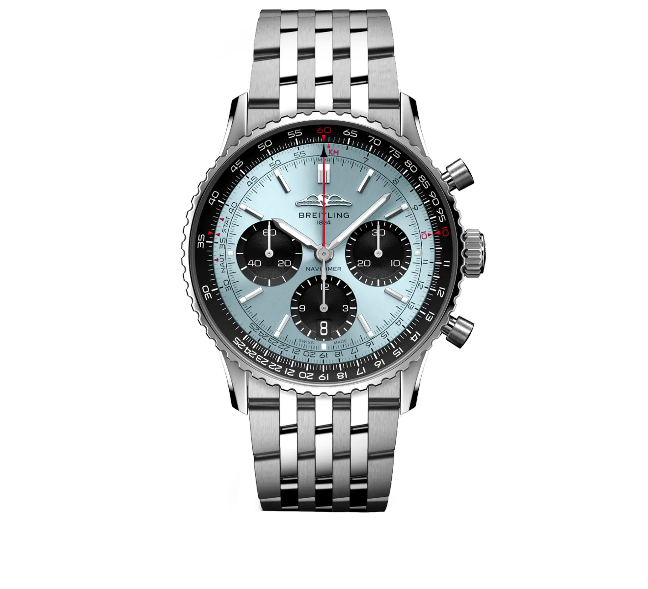 Часы Navitimer B01 Chronograph Breitling Navitimer AB0139241C2A1 - фото 1 – Mercury