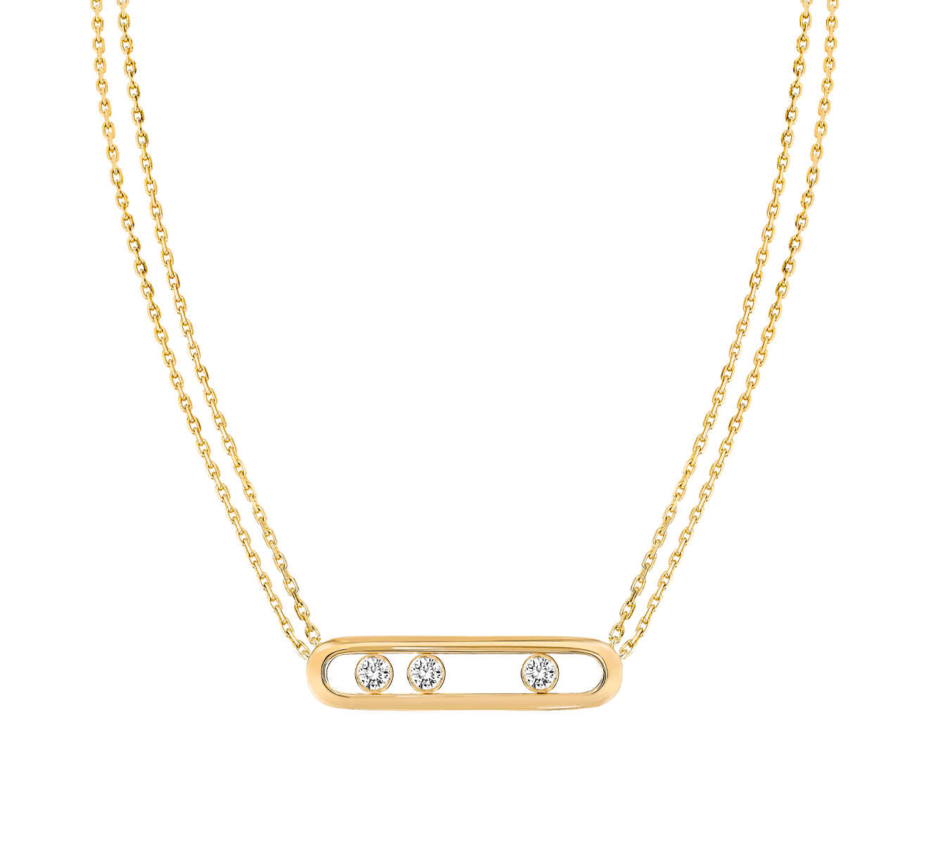 Колье MESSIKA Move Classique 03997-YG - фото 1 – Mercury