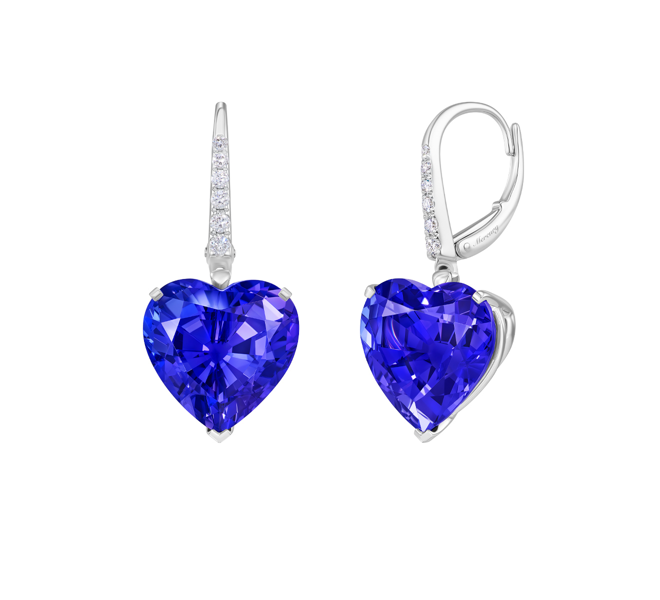 Серьги Mercury Gems ME26048WDTANZ - фото 2 – Mercury
