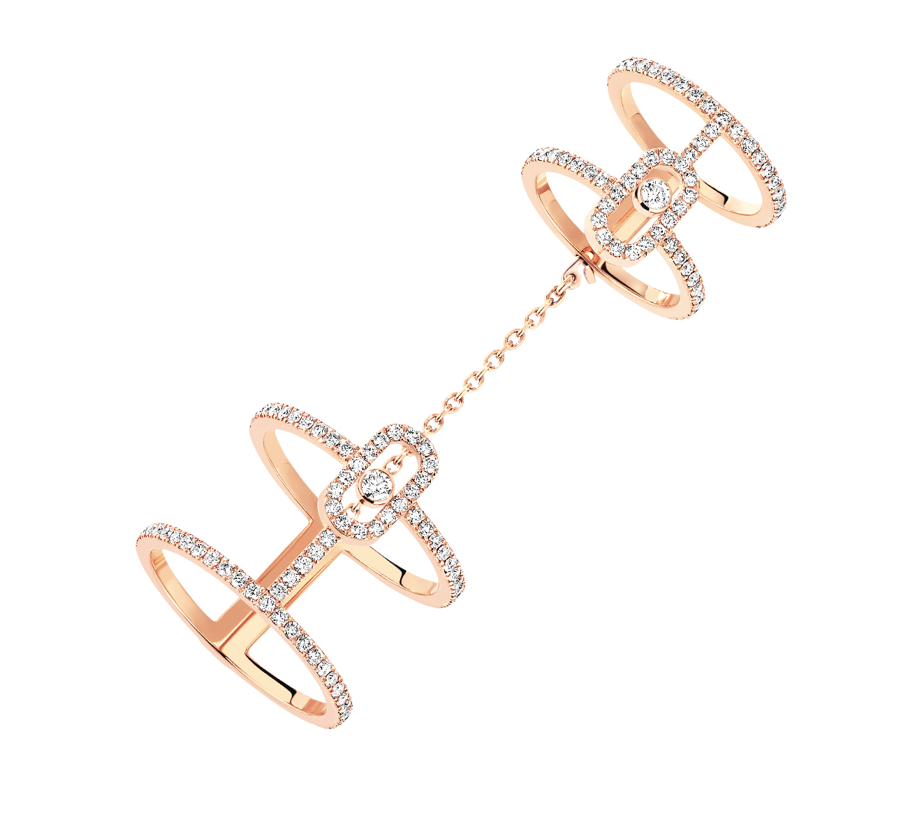 Кольцо MESSIKA Move Uno 12857-PG - фото 1 – Mercury