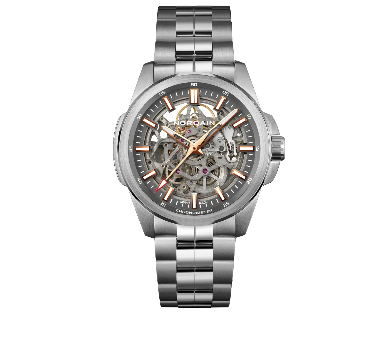 Часы Independence Skeleton NORQAIN Independence N3000SLA/G303/102SI - фото 1 – Mercury
